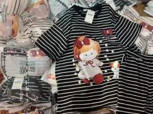 Set bộ kẻ đùi cộc tay búp bê siêu xinh kèm ảnh thật freesize <62kg