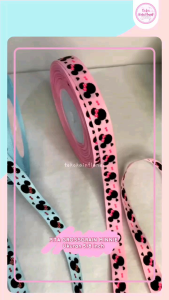 PGM31 Pita Grossgrain Motif kepala mickey 5/8 inch (Permeter)