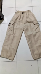 Celana cargo atau celana joger anak cowok 7-13 tahun model serut pinggang saku kaki