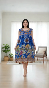 Women Sleeveless Batik Dress Offer Price/ Nighty / Baju Batik.
