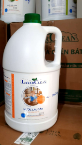 Nước lau sàn hữu cơ Layer Clean 5L hương Quế - Chống mài mòn chống bám bẩn không hại da tay không bọt làm sạch vết bẩn nhanh.