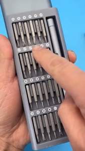 MJ88 Obeng Set Premium Magnetic Bits 24 in 1 Magnetic Screwdriver Set Kit Obeng 24 Bit Magnetik Magnetic 24 Bit Screwdriver Kit Obeng Set Magnetic Reparasi Handphone Laptop Aluminium 24IN1 Super Murah