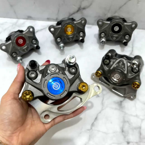 Paket Kaliper Big Logo Koin 2 Piston 2P & Aksesoris Motor