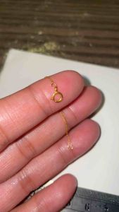 PAWNABLE 18K Saudi Gold Foxtail Chain Extender(LIGHTWEIGHT/MANIPIS/2.5”)✨