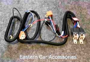 Universal H4 Headlight Socket Relay Headlamp Cable 12V Headlight Wire Kit