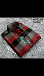 Kemeja Flanel Super Jumbo Pendek 5XL-6XL Kemeja Flanel Jumbo Big Size 5XL-6XL