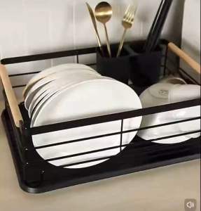 Double Layer Drain Dish Rack Kitchen Drying Dish Rack Kitchen Rack Kitchen Rack Kitchen Shelf