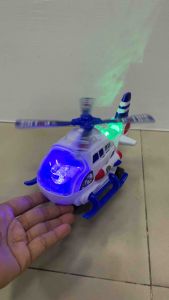 คอบเตอร์ ตำรวจ ของเล่น ใส่ถ่าน วิ่งชนถอย มีเสียงมีไฟ สวยงาม