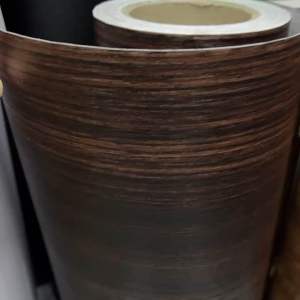 [SG Ready Stock]Dark Walnut Matte Self Adhesive Wallpaper Peel and Stick Durable Waterproof Wood Texture Wall Sticker for Cabinets & Tables