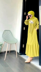 MIDI Dress 3D Bunga Import: Desain Unik untuk Pakaian Wanita Elegan