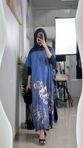 Anna Daster Polyester Oversized Motif Floral Fashion Terbaru