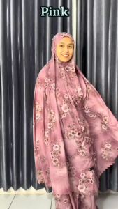 MUKENA DEWASA TERBARU MINI TRAVEL PARASUT KOREA MOTIF PREMIUM LASERCUT 2IN1