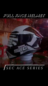 SEC Ace - Series Full Face Dual Visor Helmets (with Free Gift)