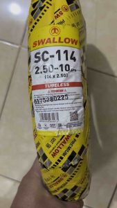 Swallow SC-114 2.50-10 Tubeless Sepeda Listrik Ring 10
