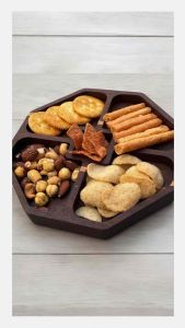 ถาดไม้ทรงกลม รุ่น Whirl – Premium Round Wooden Tray | 8-inch Handmade from Solid Wood | งานไม้แท้ แฮนด์เมด พรีเมียม