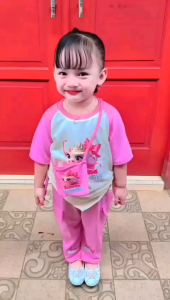 setelan cargo anak perempuan kuromi serut usia 2-10 thn