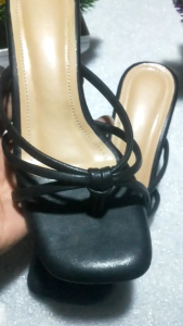 sandal hak bunkus 5 cm model jepit tali