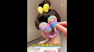 Dây cột tóc nữ đính kim sa bling bling màu sắc tươi đẹp