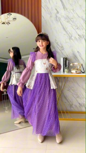 GAMIS ANAK KEBAYA MODERN CANTIK KALUNA GAMIS ANAK LABELLA TERBARU 5- 10 TAHUN TUTU PESTA PRINCESS