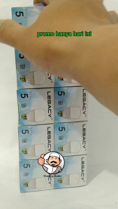 Lampu Led Legaci 5 Watt 1 Pak Isi 10 Pcs Neon Bohlam