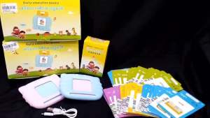 No.x2-4785 (หนังสือ)เครื่องสอนอ่านการ์ด3ภาษา ไทย อังกฤษ จีน ตัวเครื่องปรับเสียงและโหมดภาษาได้ การ์ดคำศัพท์มี112ใบ224คำ ทั้งหมด12หมวดการเรียนรู้ l/jo 11