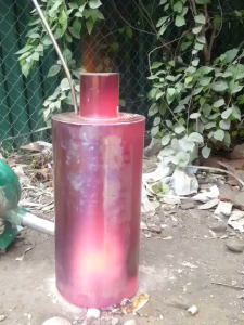 Lò đốt nhớt thải inox 304 kèm quạt gió