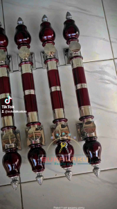 Handel pintu rumah set kunci 4biji gagang+kunci set model handle jambu panjang 45cm elegan untuk pintu kupu tarung/kunci pintu rumah 1 set yg bagus