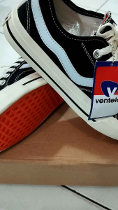 Sepatu V4ntel4 Pria & Wanita: Low Black Sneakers untuk Sekolah, Kuliah, dan Kerja