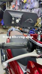 GƯƠNG CHIẾU HẬU MẶT VUÔNG MỎNG MẶT TRẮNG GẮN CHO MỌI LOẠI XE CHÂN 10 Ly Thuận