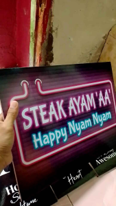 Poster Kayu Hiasan Dinding Custom Ukuran Jumbo