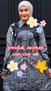 Tunik Batik Wanita Pekalongan Murah Lengan Tiga Perempatan Motif Terbaru