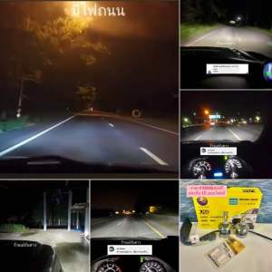 หลอดไฟหน้าLED Fs รุ่นV16 รถยนต์ รถบรรทุก 12-24V หลอดไฟหน้า V16 - Lazada