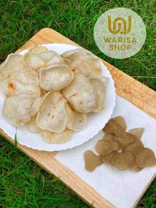 [ เกรด A ] ข้าวเกรียบปลา แผ่นดิบปัตตานี (ปลาทู) สะอาด กรอบ อร่อย ถุง 500 กรัม