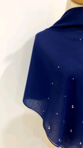 HAIFA Bawal Manik Korean Diamond B45 Tudung Bawal Cotton Batu Tabur Bidang 45 Minimalis ILYANIS