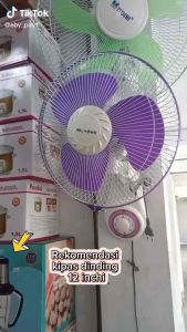 Kipas Angin Dinding Welhome WH 1261 Ukuran 12in MJ Elektric