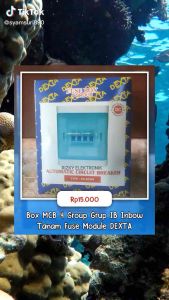 Fuse Box MCB 4 Group Grup DEXTA MJ Elektric Kotak Transparan Listrik