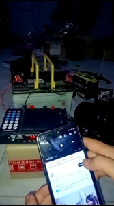 MP3 Bluetooth Siap Pakai Full set  Speaker Jualan Keli-Ling