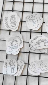 Water Soluble Sticker Embroidery - Pola sticker larut air