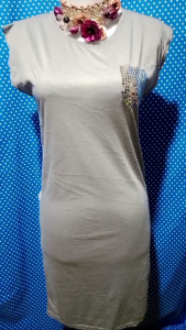 DRESS SEQUIN GREY(SJ COMPANY) 447