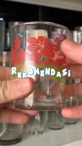 Gelas Kaca Jamu Kembang - Gelas Tumang Jamu - Gelas Kembang