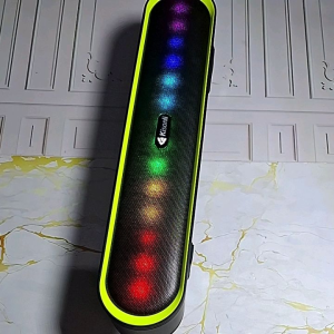 Speaker bluetooth kisonli LED 915 Panjang strip RGB Light 2 basss speaker soundbar