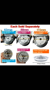 DW Replacement Gas Stove Burner Head High Heat Resistant Aluminum Distributor wth border 63mm 88mm 115mm Fast Shipping