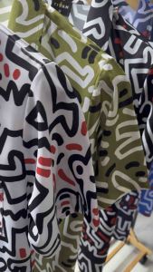 Titan ลายเส้นฟ้ามงคล เสื้อฮาวายวินเทจ ผ้านุ่มใส่สบาย ผ้าไม่ต้องรีด ลายที่ต้องมีติดตู้