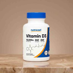 Nutricost Vitamin D3 10000 IU 240 Softgels