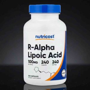 Nutricost R-Alpha Lipoic Acid 100mg 120 Veggie Capsules - Non-GMO Gluten-Free Dietary Supplement