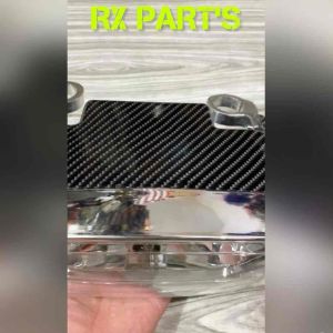 Lampu Depan RX KING New ( Oval ) Mika Bening Body Carbon Karbon + Breket / Bracket Kuping Lampu Depan RX KING Copy BPro Karbon / Carbon