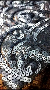 Bahan Kain Tille Sequin Seribu payet