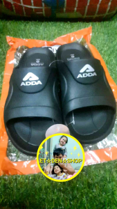 รองเท้าแตะADDAรุ่น522 สีดำ แบบสวมน้ำหนักเบา ใช้งานง่ายสวมใส่สบายเนื้อวัสดุเกรดดี มีเบอร์ 4-9