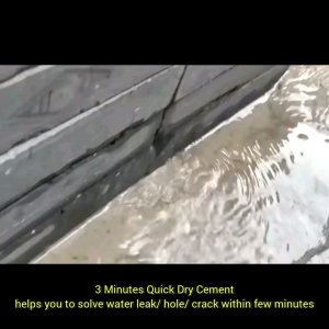 WaterProof Cement 3 Minutes Quick Dry 1kg Floor/Wall/Roof Crack Dent Hole Repair