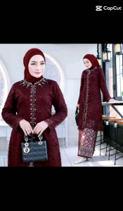KEBAYA TUNIK HANIA PAYET NEW MODEL/KEBAYA TUNIK MODERN/KEBAYA MODERN/ATASAN WANITA/SETELAN SONGKET